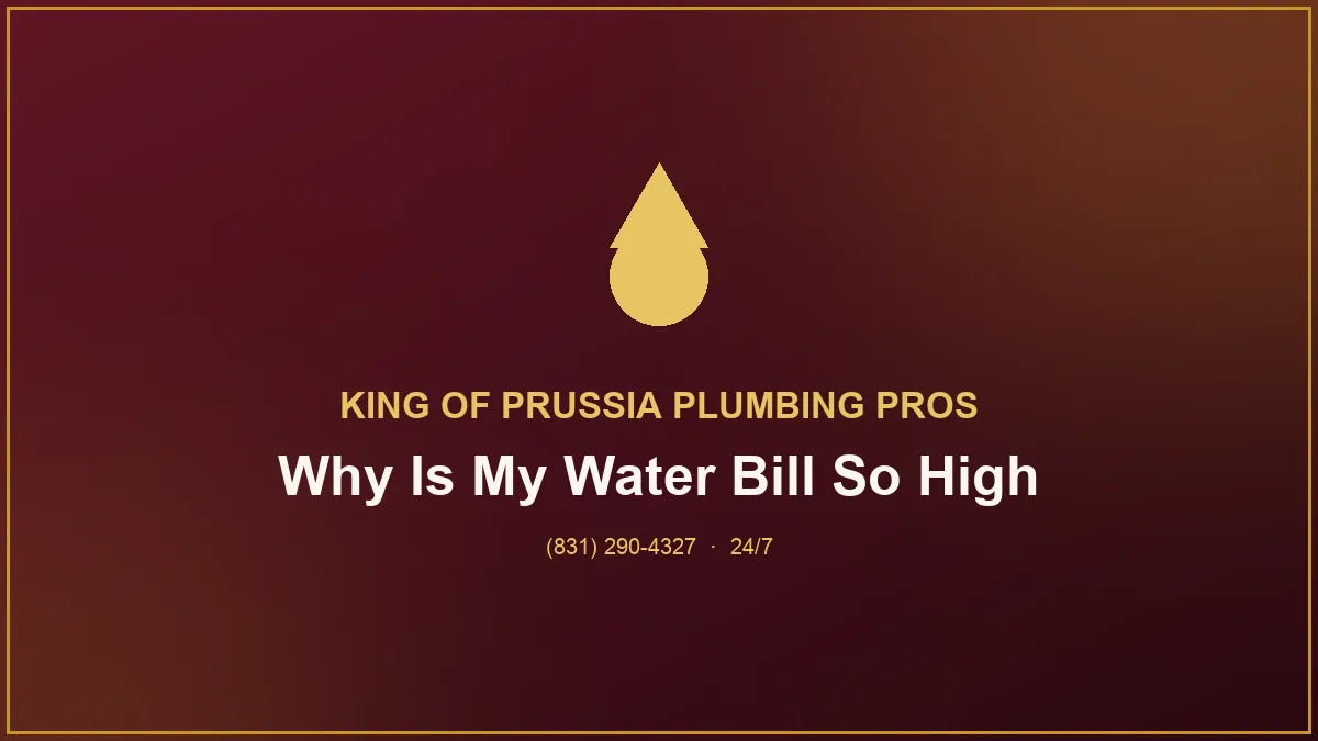 Homeowner reviewing a high water bill next to a running faucet in a King of Prussia kitchen