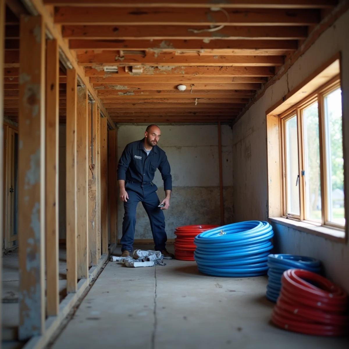 New PEX repiping installed in an older King of Prussia PA home