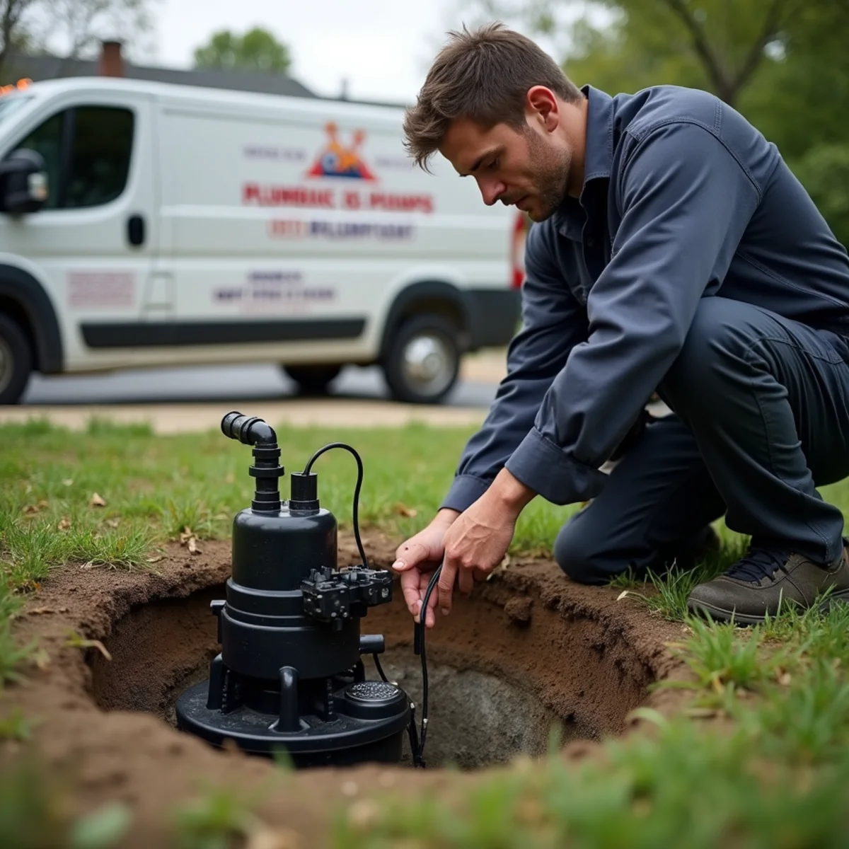 New sump pump with battery backup installed in a King of Prussia PA basement